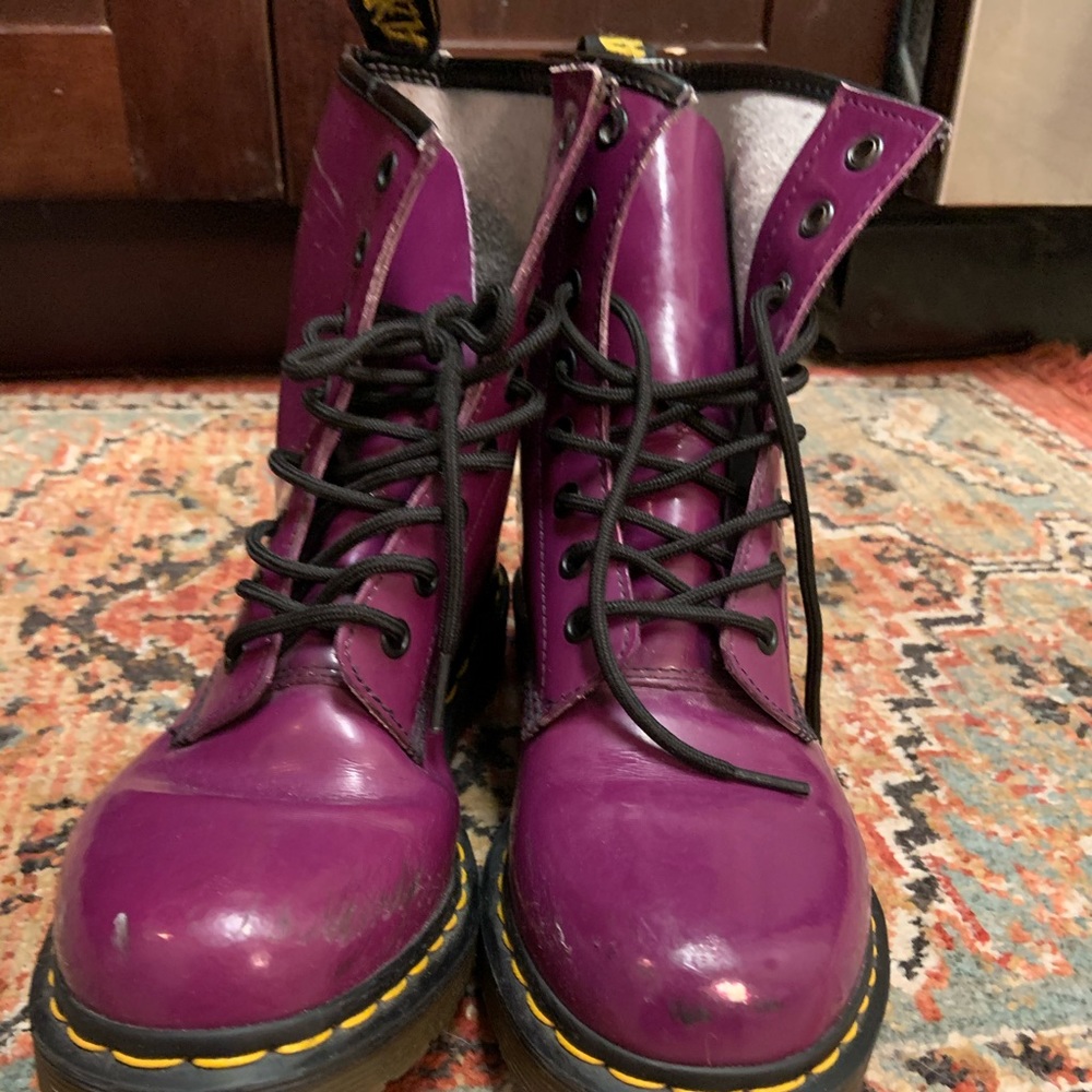 Purple Dr martens